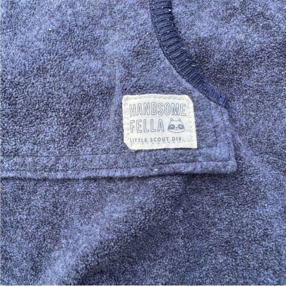 Carter's Fleece Outfit Blue 12M Raccoon Hood Footless